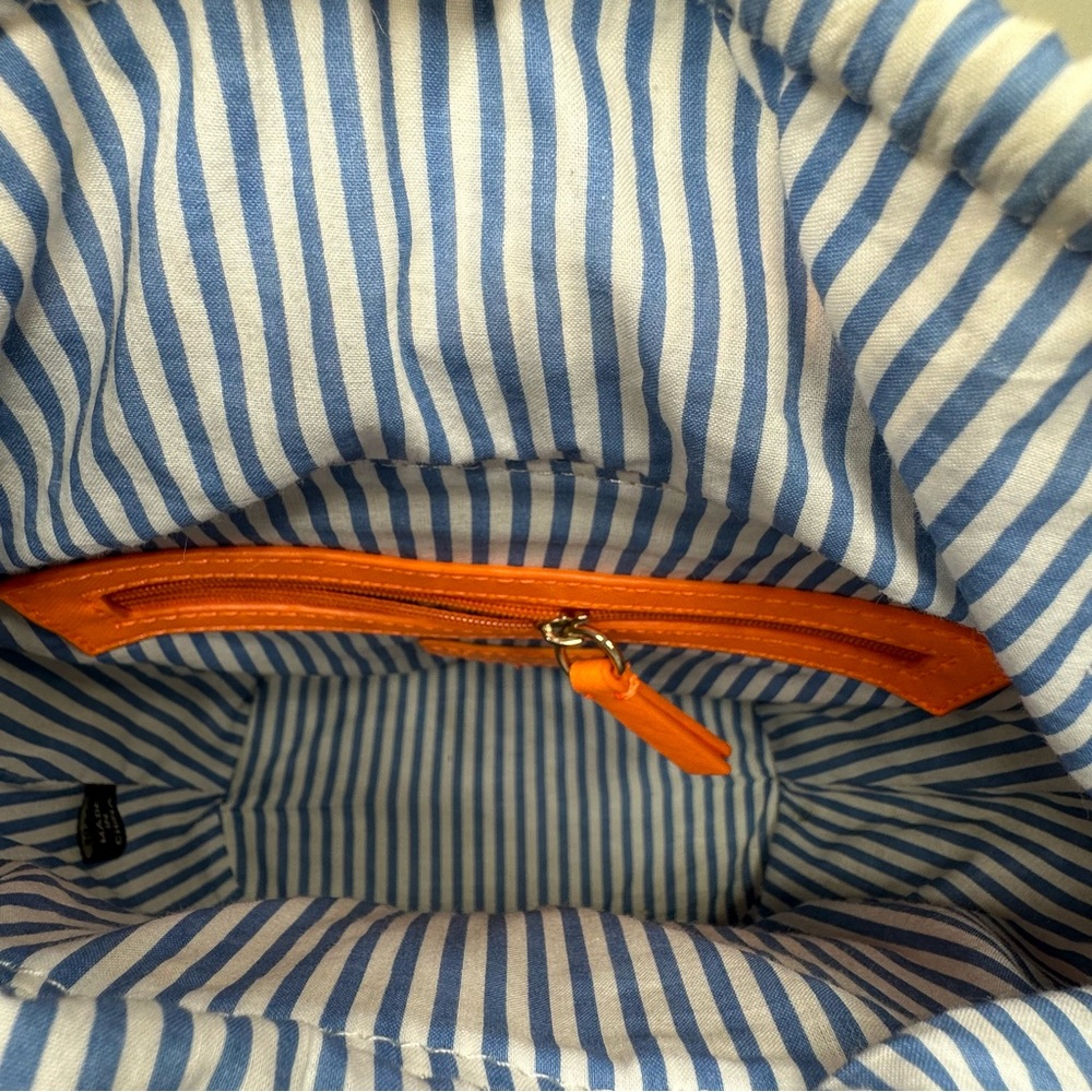 MILLY Pom-Pom Small Straw Tote Bag - Picture 4 of 11